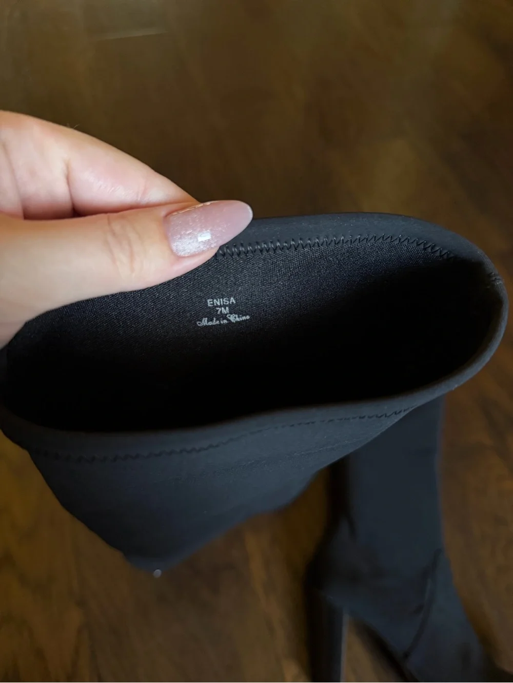Donald Pliner Enisa Platform Black Tall Stretch 3.5